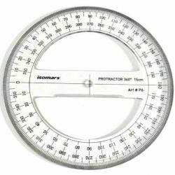 ISOMARS CIRCULAR PROTRACTOR 360° 